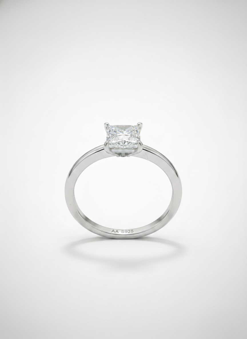 Anel Moissanite Prata 925 - AP273-CHU-27