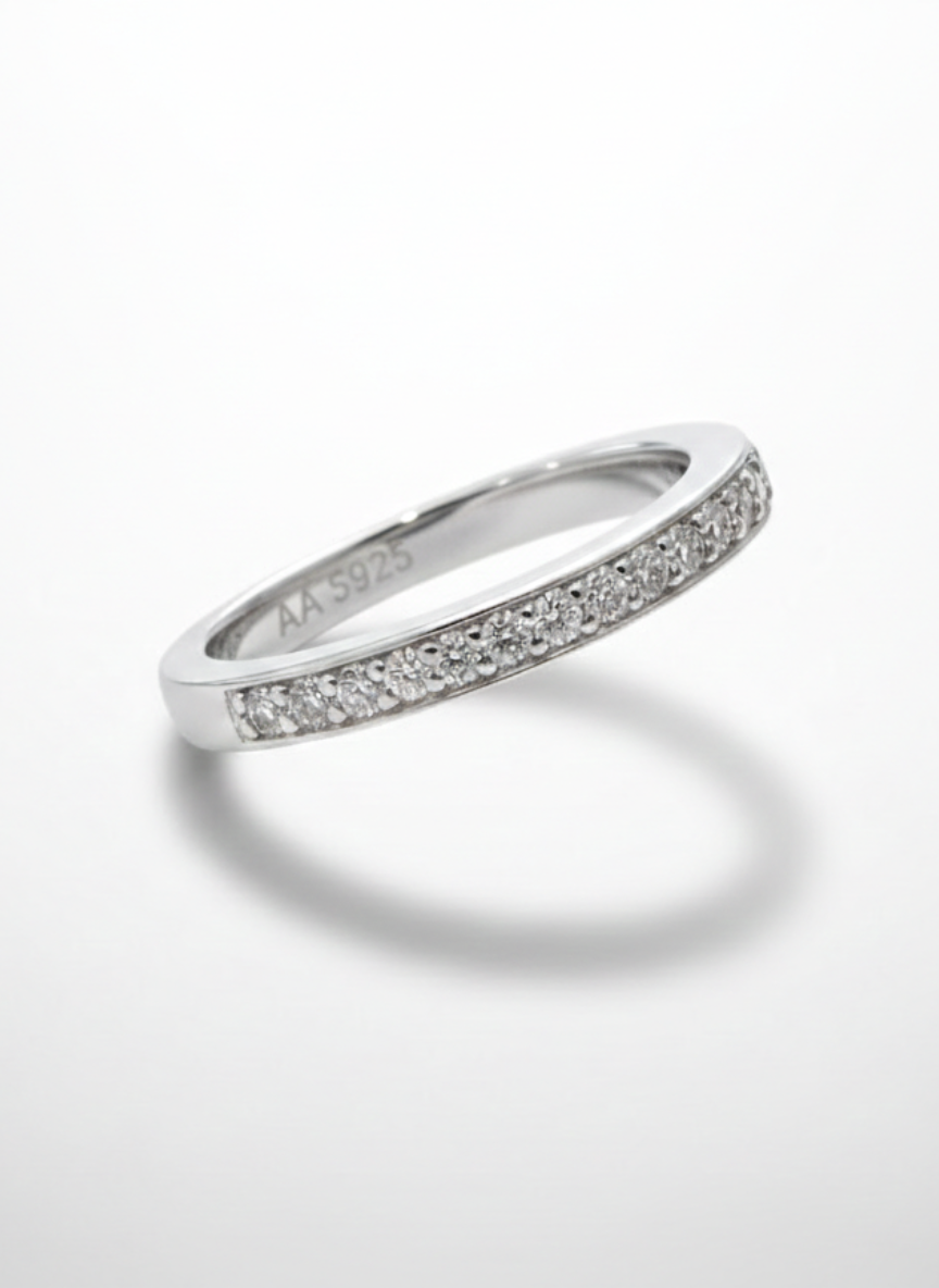 Anel Moissanite Prata 925 - AP256-CHU-32