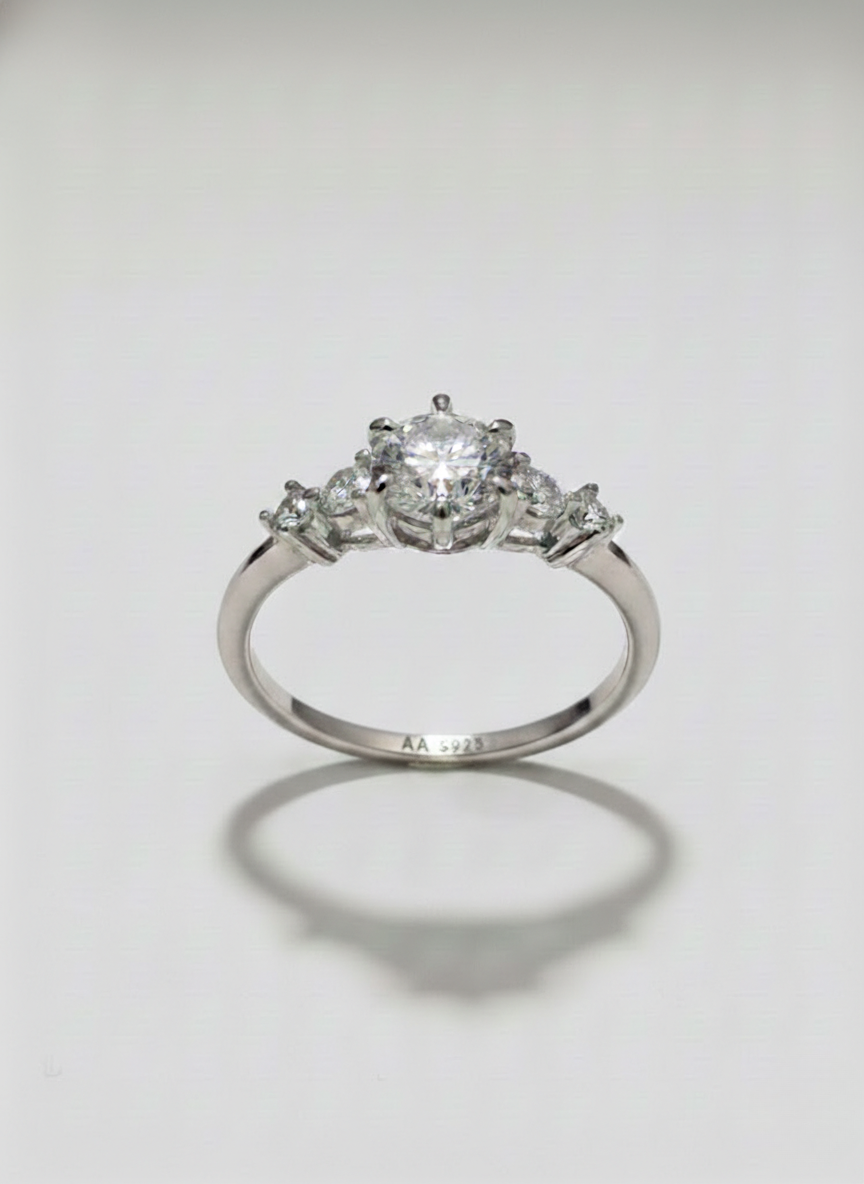Anel Moissanite Prata 925 - AP250-CHU-34