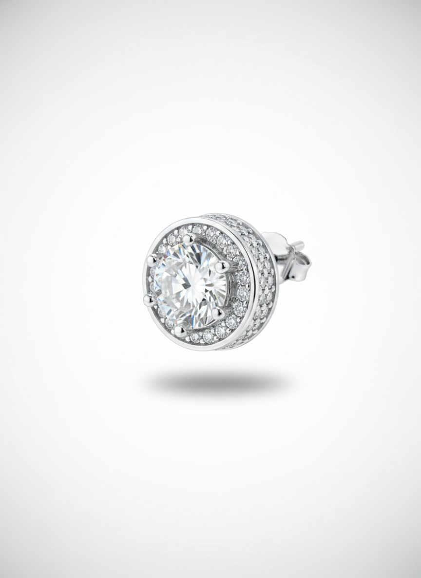 Brinco Moissanite Prata 925 - B579-5